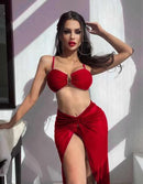 Kit 03 Peças Moda Praia Sexy Beach 2023