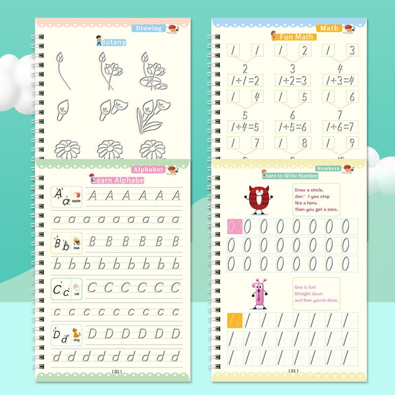 Kit Caderno Mágico  4 Cadernos + Brinde Exclusivo