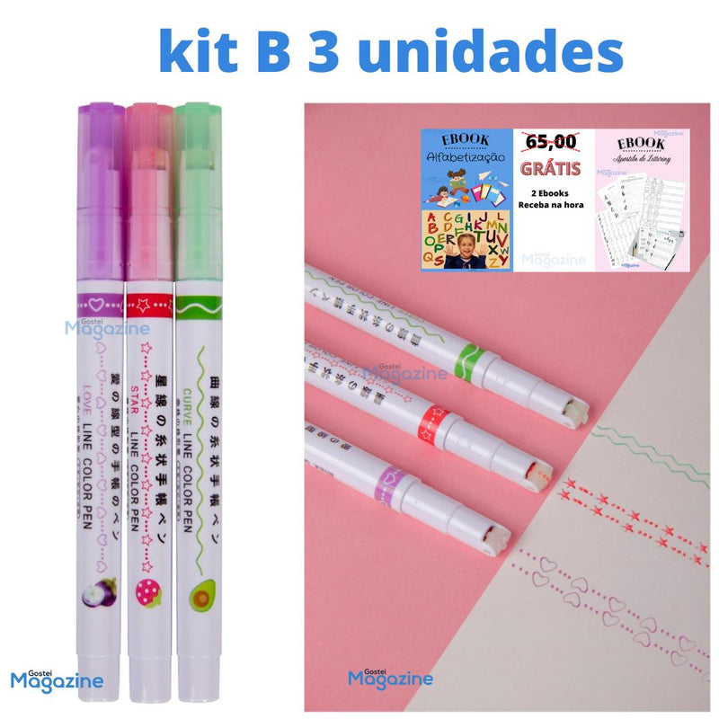 Kit Caneta Borda Mágica